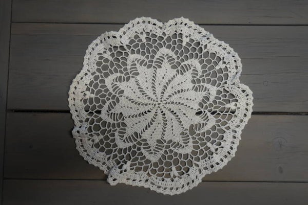 Dessous en dentelle blanc cassé