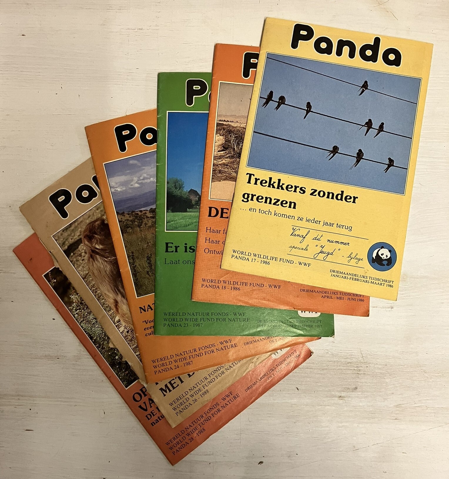 Panda WWF boekjes  - 6 boekjes