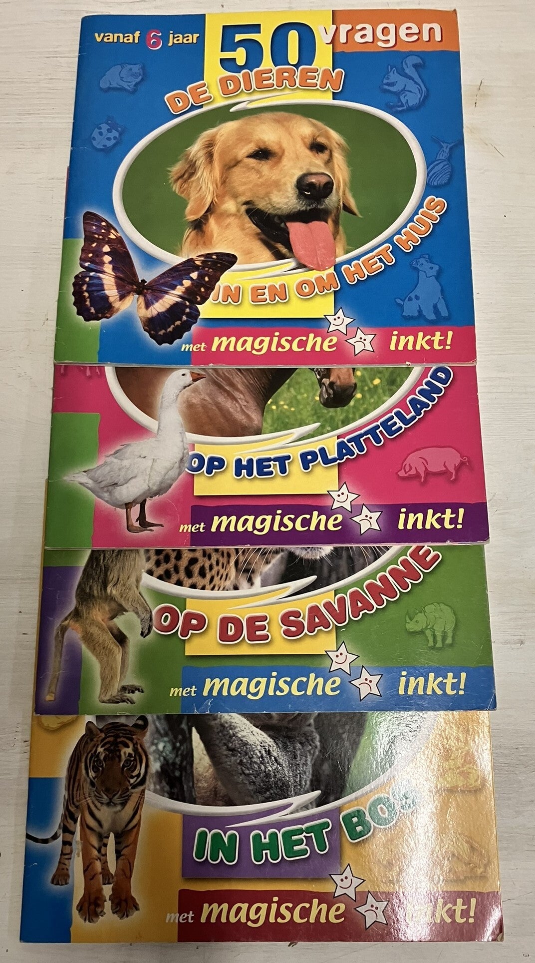50 vragen - De dieren - 4 boekjes
