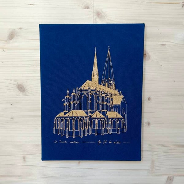 Cadre 30x40 - Trinité -  Marine Or