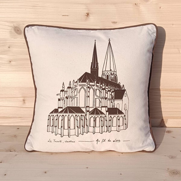 Coussin 40x40 - Trinité - Taupe