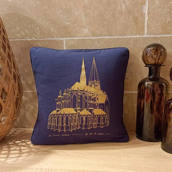 Coussin 40x40 - Trinité - Marine OR