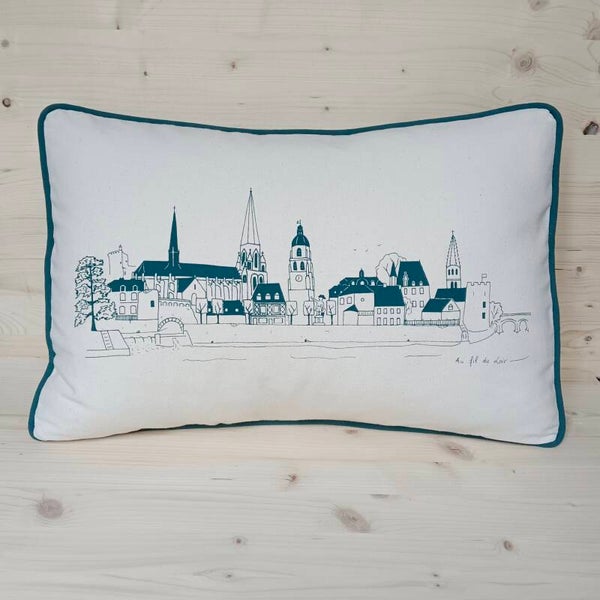 Grand Coussin rectangle - Vendôme - Emeraude