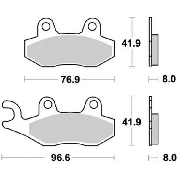 Bremsbeläge Satz vorne links Yamaha YFM 700 Raptor