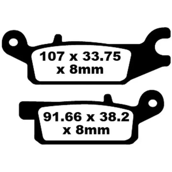 Vordere Bremsbeläge Satz links Yamaha YFM 250 Raptor