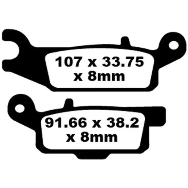 Vordere Bremsbeläge Satz rechts Yamaha YFM 250 Raptor