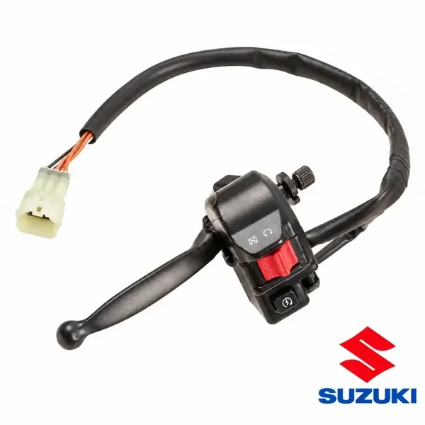 Original (OEM) Kompletter Hinterradbremshebel links mit Schalter Suzuki LT-Z 50 Quadsport