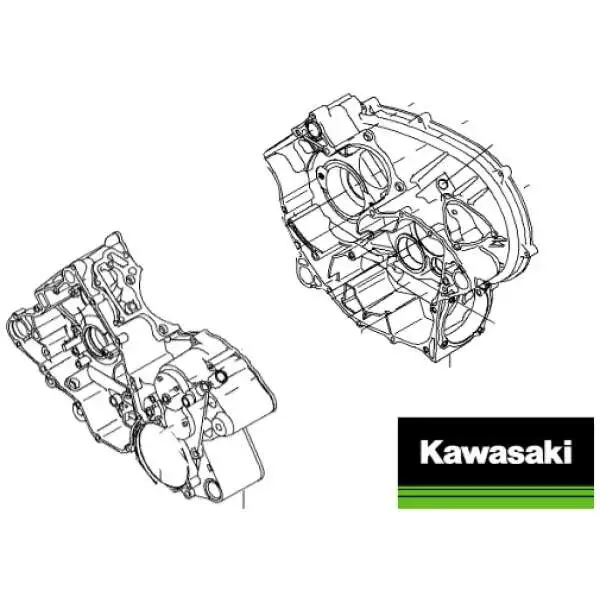 Originales (OEM) Kurbelgehäuse Kawasaki KFX 700