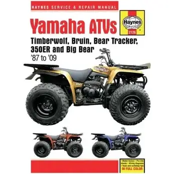 Haynes Reparaturhandbuch für Yamaha ATVs mit Timberwolf und Big Bear