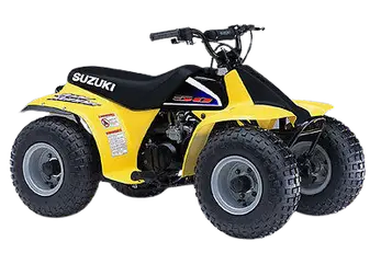 Gelbes Suzuki LT-50 QuadRunner Quad