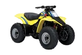 Gelbes Suzuki LT-80 QuadSport Quad