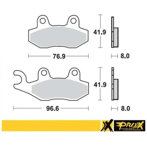 Vordere Bremsbeläge Satz links Yamaha YFZ 450