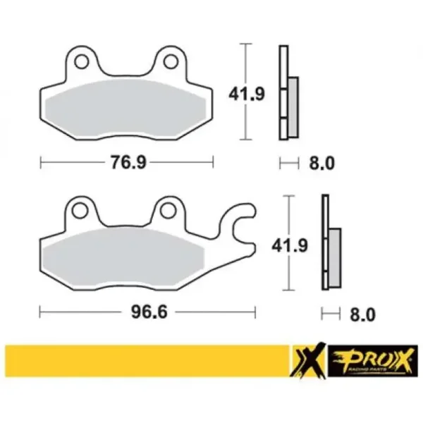Vordere Bremsbeläge Satz rechts Yamaha YFZ 450