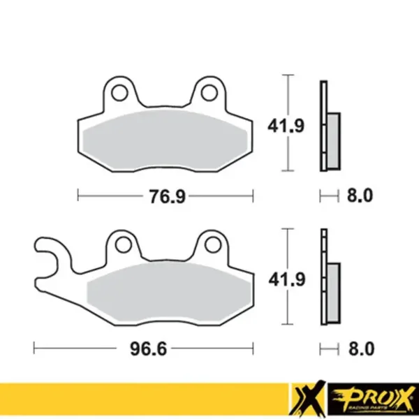 Vorderradbremsbelag Satz links Yamaha YFZ 450 R