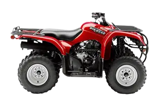 Yamaha YFM 250 Big Bear – rotes ATV mit Gepäckträgern