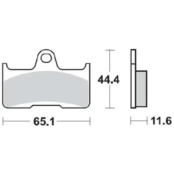 Bremsbelagsatz hinten Yamaha YFM 660 Grizzly