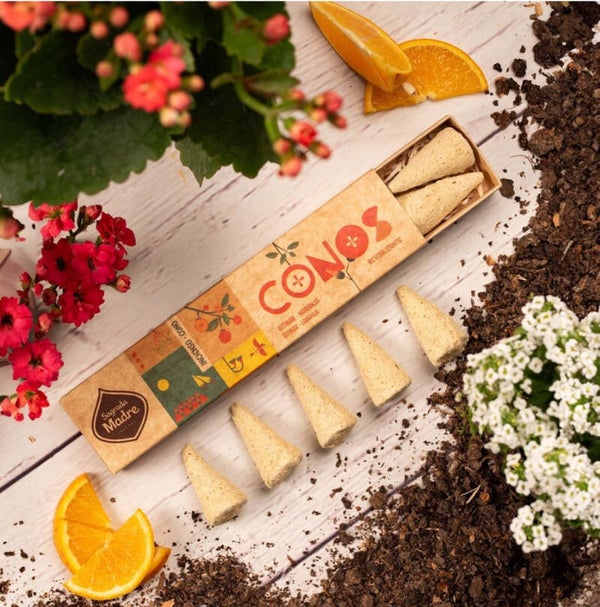 Wierookkegeltjes met Sinaasappel en Amber