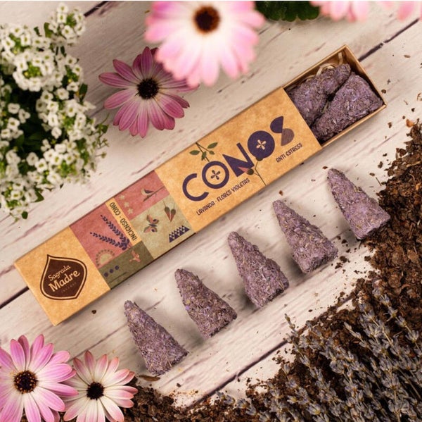 Wierookkegeltjes met Lavendel en Viooltjes