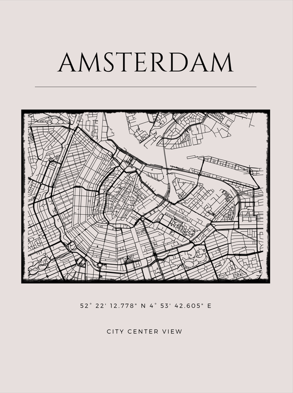 Amsterdam City Center map