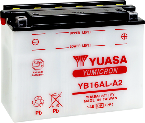 12V Battery / Accu YB16AL-A2(DC) - YUASA - A-Quality
