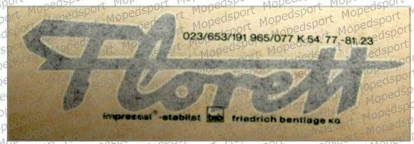 Kreidler Sticker Transfer Florett  - 77.81.23