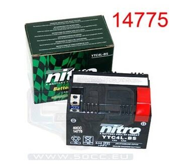 12V Battery / Accu CB4-LB  - YB4L-B - GEL - 121x71x92