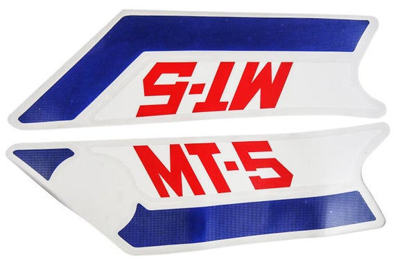 Honda Sticker Side Cover Set - White/Red/Blue - MT50 - 1979-1983