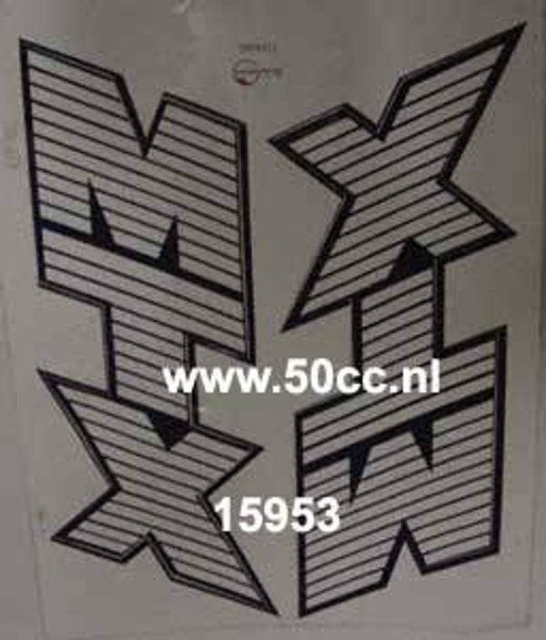 Honda Sticker Tank Set - MTX - Blue/White