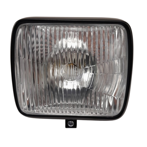 Headlight - Koplamp - Kreidler / Zundapp - Rechthoekig Zwart*