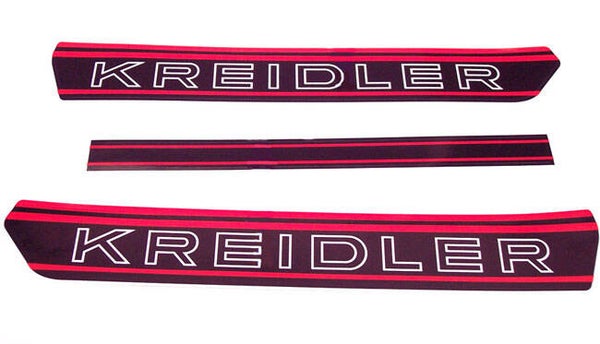 Kreidler Sticker Tanktransfer NT Zwart/Rood Set