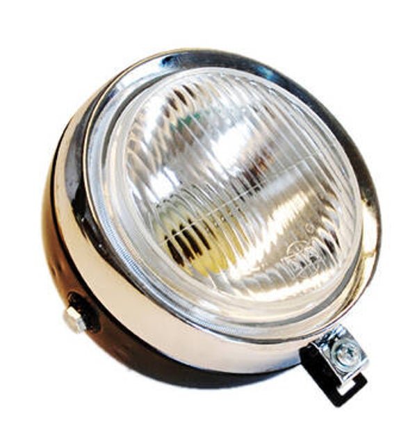Headlight - Koplamp - Puch Maxi  - round black / chrome