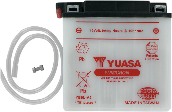 12V Battery / Accu YB9L-A2(DC) - YUASA - A-Quality