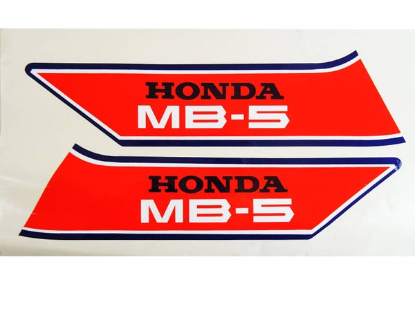 Honda Sticker Tank Set - MB - Red/White/Blue - 1979-1983