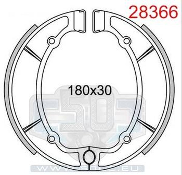 Yamaha Brake Shoe Set RD LC - NEWFREN