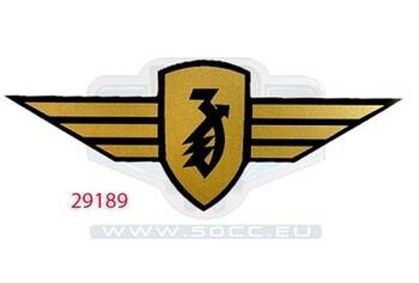 Zundapp Stuurembleem Goud