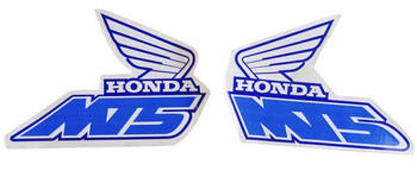 Honda Sticker Tank Set - MT50 - Blue/White - 1990-1992