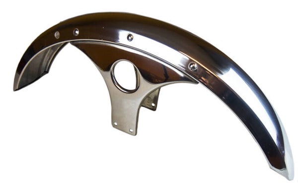Zundapp Front Fender / Mudguard / Spatbord Voorzijde - RVS/INOX - 529/530/KS50 - 1977-1983