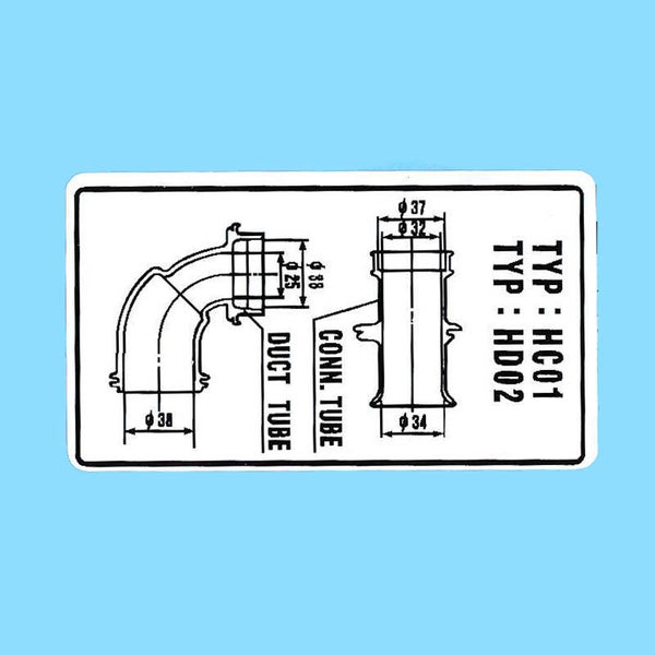 Honda Sticker Caution -  Filter Rubber - MB / MT