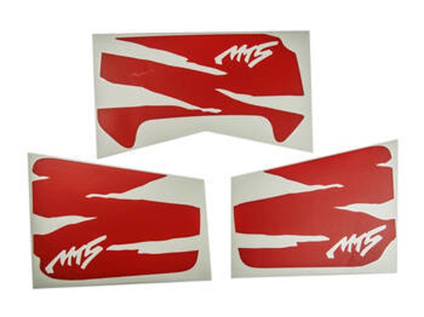 Honda Sticker Side Cover Set - Red - Paris-Dakar - MT50