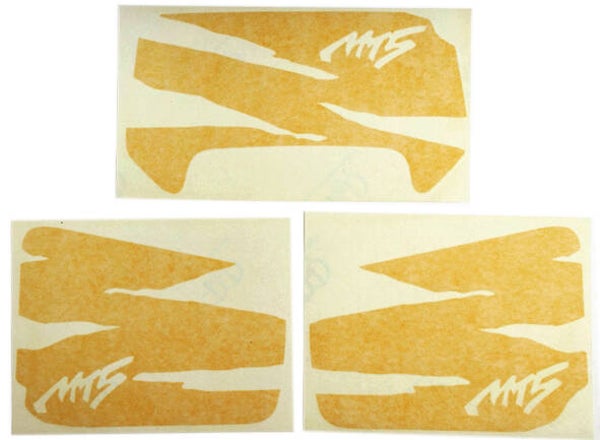 Honda Sticker Side Cover Set - Yellow - Paris-Dakar - MT50