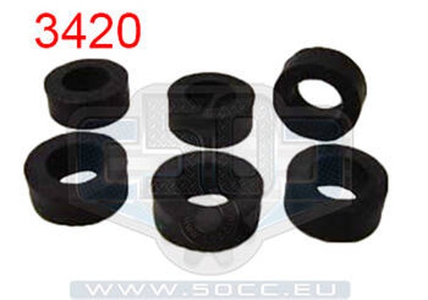 Zundapp Rear Sprocket Rubber Set - Rubber Set Achtertandwiel  (150mm Hub/Naaf - 517-15.112