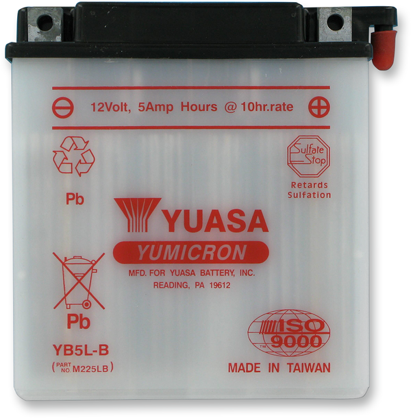 12V Battery / Accu YB5L-B(DC) - YUASA - A-Quality