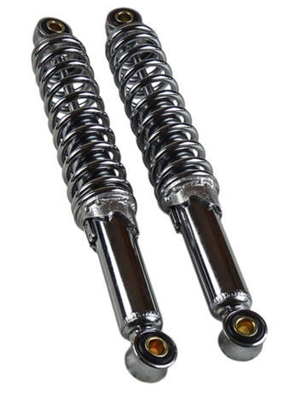 Rear Shocks Chrome Open / Stoßdämpfer Set - 300mm - Quality