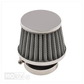 Powerfilter/Luchtfilter 32mm - Recht - Zwart - Type K&N