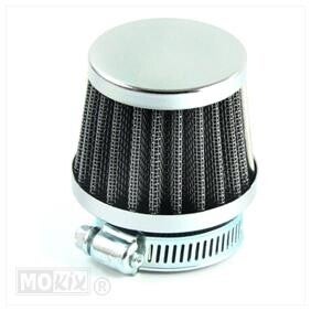Powerfilter/Luchtfilter 35mm - Recht - Zwart - Type K&N