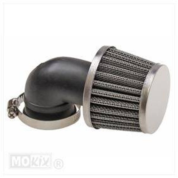 Powerfilter/Luchtfilter 28-30mm - 90 graden