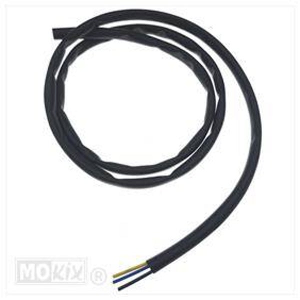 Wiring - Lichtsnoer - 3 x 0,5 - Black -  1 Mtr