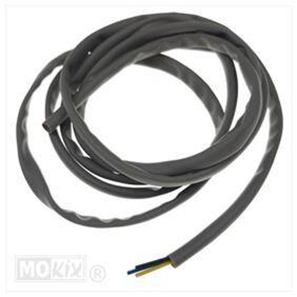Wiring - Lichtsnoer - 3 x 0,5 - Grey -  2 Mtr