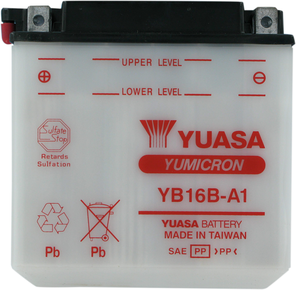 12V Battery / Accu YB16B-A1(DC) - YUASA - A-Quality