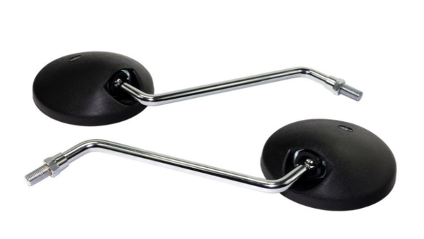 Mirror Set (Black Housing) 8mm (With Clamp)